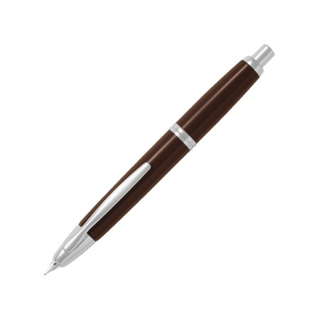 Capless chocolat attributs rhodiés - Plume M