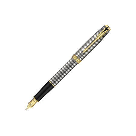 Stylo-plume Argent Ciselé GT - Plume M