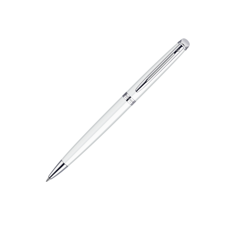 Stylo bille Hémisphère Laque Blanche CT - Bleu M